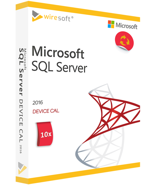 MICROSOFT SQL SERVER 2016 - 10 PACK DEVICE CAL