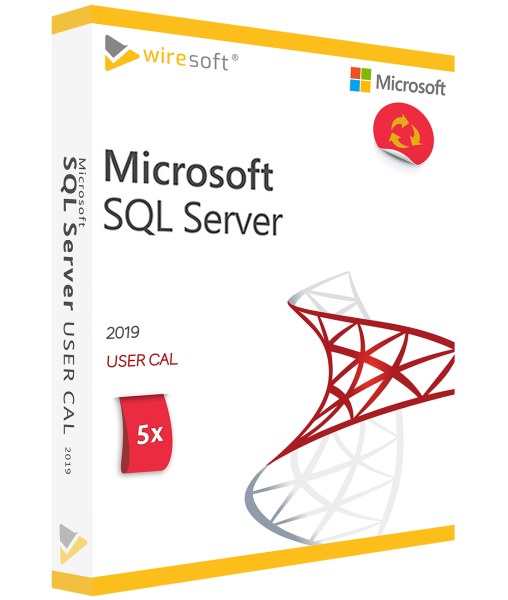 MICROSOFT SQL SERVER 2019 - 5 PACK USER CAL